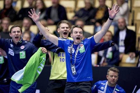 Handball WM, Norwegen - Saudi-Arabien Christian Berge (B) Coach of Norway during the men s IHF Handball World Championship WM Weltmeisterschaft Group C match 17, between Norway and Saudi Arabia. Herning Denmark on Saturday Jan 12 2019 Herning Denmark, Denmark 