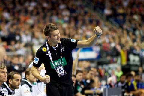 Handball Berlin 12 01 2019 World Championship 2019 Mens World Championship Group A Germany GER Brazil BRA Christian Prokop Germany Coach Jubel