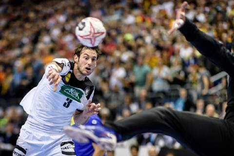 Germany vs Brazil Handball World Championship 2019 12 01 2019 Uwe Gensheimer GER 3 at the match between Germany and Brazil at the Handball World Championship in Berlin on 12 01 2019 Berlin BER Germany Mercedes Benz Arena