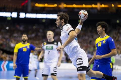 Uwe Gensheimer No 3 Germany Germany vs Brazil Preliminary Round Handball IHF Handball World Championship 12 01 19 Berlin Berlin Germany Mercedes Benz Arena Copyright: xAgentur54Gradx xFelixxKoenigx
