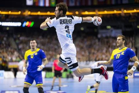 Uwe Gensheimer No 3 Germany Germany vs Brazil Preliminary Round Handball IHF Handball World Championship 12 01 19 Berlin Berlin Germany Mercedes Benz Arena Copyright: xAgentur54Gradx xFelixxKoenigx