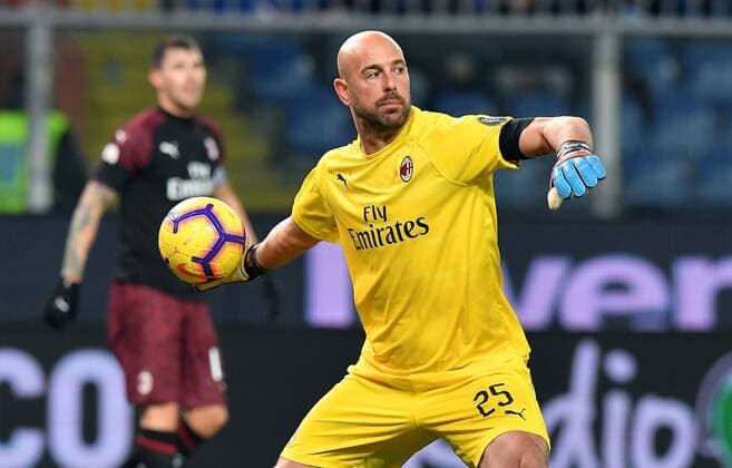 Photo LaPresse - Tano Pecoraro 12 January 2019 City Genova - (Italy) Soccer Sampdoria vs Milan Eighths of Final Tim Cup 2018 2019 - "Luigi Ferraris" Stadium in the pic: reina pepe  Copyright: xLaPresse TanoxPecorarox