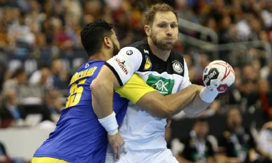 Steffen Weinhold Germany at the match Germany against Brazil of the Handball World Championship 2019 of the Men on 12 01 2019 in the Mercedes Benz Arena in Berlin Handball World Championship 2019 Group A Germany Brazil Brazil
