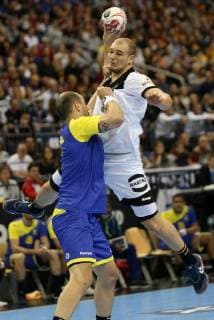 Paul Drux Germany at the match Germany against Brazil of the Handball World Championship 2019 of the Men on 12 01 2019 in the Mercedes Benz Arena in Berlin Handball World Championship 2019 Group A Germany Brazil Brazil