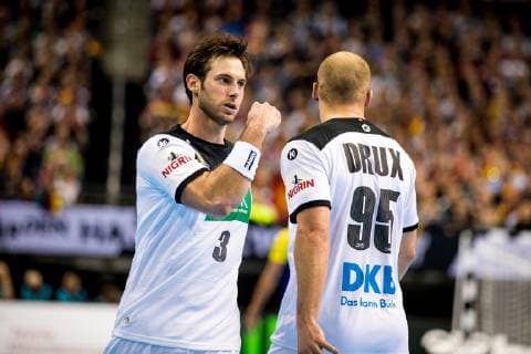 Berlin 12 January 2019 Handball IHF Men s World Championship 2019 Germany Brazil Uwe Gensheimer Germany 3 Paul Drux Germany 95