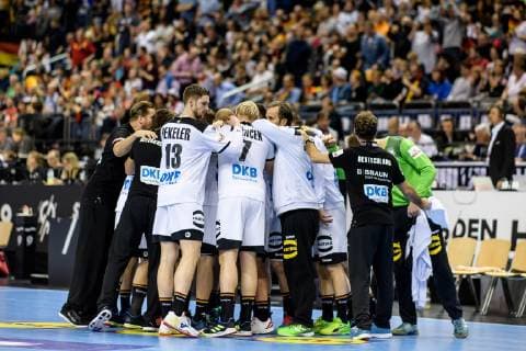 Germany vs Brazil Handball World Championship 2019 12 01 2019 Team group of the German national team at the match between Germany and Brazil at the Handball World Championship in Berlin on 12 01 2019 Berlin BER Germany Mercedes Benz Arena