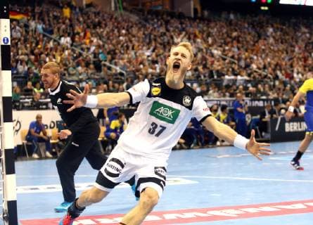 GER Germany vs Brazil 12 01 2019 Mercedes Benz Arena Berlin GER Germany vs Brazil in picture Matthias Musche GER 37 Leonardo Tercariol BRA 62 nordphotox xEngler nph00076