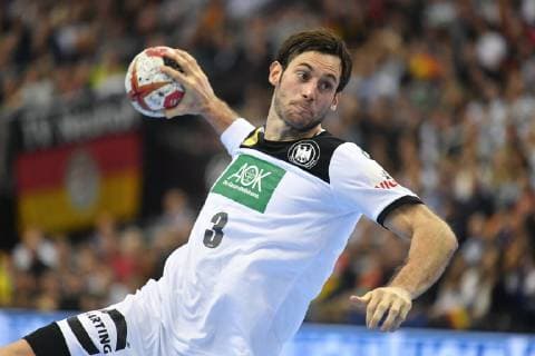 Uwe Gensheimer Germany at litter Germany Brazil Germany Brazil Brasilia France IHF Handball World Championship 2019 Hanball World Championship 2019 Men Men Men Men Handball Germany Germany Germany Preliminary Round Group A group A Berlin 12 1 2019