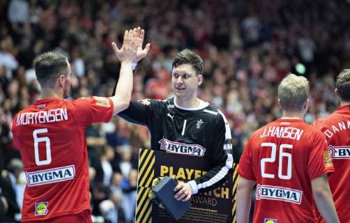 goalkeeper Niklas Landin of Denmark player of the match in the men s IHF Handball World Championship Group C match between Denmark and Tunisia in Herning Denmark Saturday Jan 12 2019 Herning Jylland Denmark, detectedSourceLanguage  Copyright: HenningxBagger HenningxBaggerx COP101 spdk20190112-215558-L