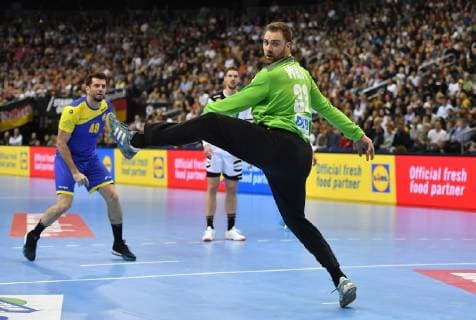 Andreas Wolff TW Germany at a Parade Germany Brazil Germany Brazil Brasilia France IHF Handball World Championship 2019 Hanball World Championship 2019 Men Men Men Men Handball Germany Germany Germany Preliminary Round Group A group A Berlin 12 1 2019