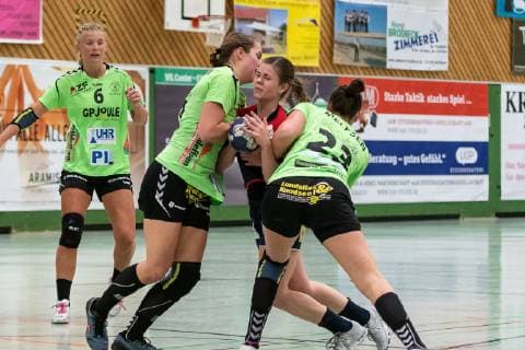 Janne Lotta Woch TSV Nord Harrislee 06 Merle Carstensen TSV Nord Harrislee 10 Marie Christine Beddies SG H2Ku Herrenberg Kuties 22 Samiah Alica Jakusch TSV Nord Harrislee 23 SG H2Ku Herrenberg Kuties vs TSV Nord Harrislee Handball 2 Bundesliga Women HBF Season 18 19 12 01 2019 SG H2Ku Herrenberg Kuties vs TSV Nord Harrislee Handball 2 Bundesliga Women HBF Season 18 19 12 01 2019 Men HBF Season 18 19 12 01 2019 Women HBF Season 18 19 12 01 2019 Women Copyright: xEIBNER WolfgangxFrankx EP_WFK