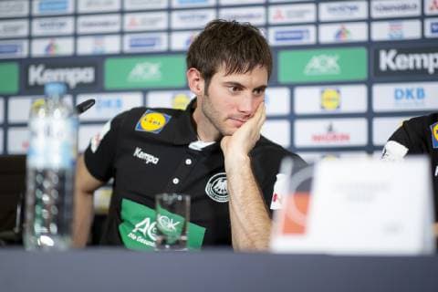 Uwe Gensheimer No 3 Germany during the press conference Press conference of the DHB Handball IHF Handball World Championship 13 01 19 Berlin Berlin Germany AOK Bundeszentrale Copyright: xAgentur54Gradx xFelixxKoenigx