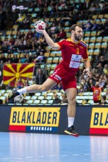 Munich Germany 13 January 2019 World Cup 2019 Men Group B Macedonia vs. Bahrain Dejan Manaskov Macedonia Munich Olympic Hall Bayern Germany