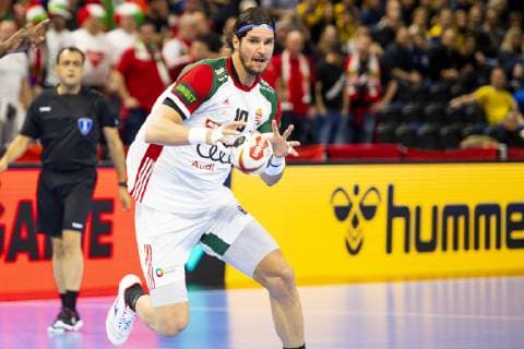 190113 Laszlo Nagy of Hungary during the IHF World Handball Championship match between Hungary and Angola on January 13 2019 in Copenhagen Photo Ludvig Thunman BILDBYR u0081N kod LT 35576, detectedSourceLanguage  Copyright: LUDVIGxTHUNMAN BB190113LT013