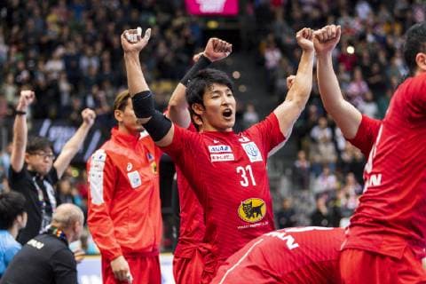 Munich Germany 13 January 2019 World Cup 2019 Men Group B Croatia vs Japan Tatsuki Yoshino Japan Munich Olympic Hall Bayern Germany