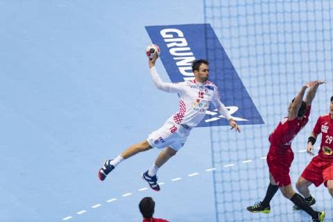 Handball WM 19 preliminary round Group B Encounter Croatia Japan Olympic Hall Munich 13 01 2019 In picture k18Igor Karacic Â