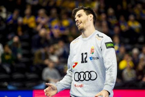 190113 Martin Szekely of Hungary looks dejected during the IHF World Handball Championship match between Hungary and Angola on January 13 2019 in Copenhagen Photo Ludvig Thunman BILDBYR u0081N kod LT 35576, detectedSourceLanguage  Copyright: LUDVIGxTHUNMAN BB190113LT022