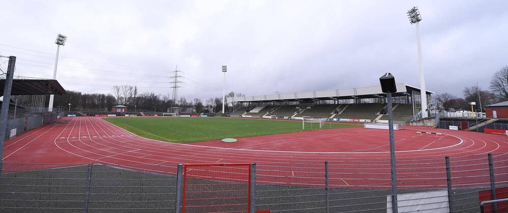 Football Regionalliga Relay West Training kick-off SG Wattenscheid 09 on 11 01 2019 at the Lohrheidestadion in Bochum Interior view of the Lohrheidestadion in Bochum xRx