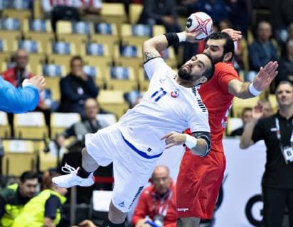 Esteban Salinas of Chile during the men s IHF Handball World Championship Group C match between Tunisia and Chile in Herning Denmark on Monday Jan 14 2019 Herning Jylland, detectedSourceLanguage  Copyright: HenningxBagger HenningxBaggerx COP109 spdk20190114-164440-L