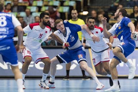 Handball WM 19 preliminary round Group B Encounter Iceland Bahrain Olympic Hall Munich 14 01 2019 Picture Â