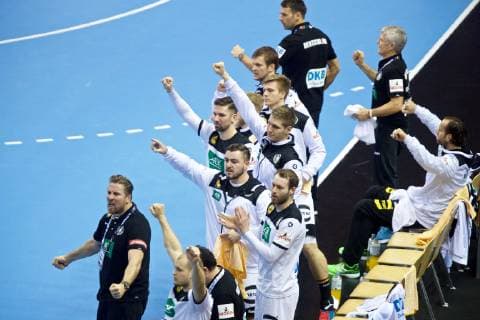 Handball Berlin 14 01 2019 World Championships 2019 Mens World Championships Group A Russia RUS Germany GER Jubel Germany