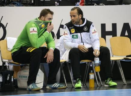 GERv IHF Handball WM Germany GER vs Russia RUS 14 01 2019 Mercedes Benz Arena Berlin GER Germany vs Russia in picture Andreas Wolff GER 33 Silvio Heinevetter GER 12 nordphotox xEngler nph00076