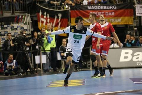 GERv IHF Handball WM Germany GER vs Russia RUS 14 01 2019 Mercedes Benz Arena Berlin GER Germany vs Russia in picture Patrick Groetzki GER 24 nordphotox xEngler nph00076