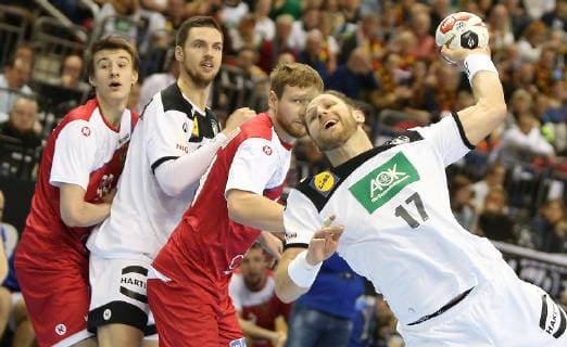 Steffen Weinhold Germany meets men at the match Russia against Germany of the Handball World Championship 2019 on 14 01 2019 at the Mercedes Benz Arena in Berlin Handball World Championship 2019 Group A Germany Russia