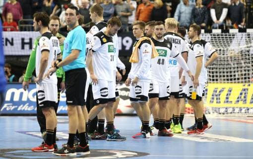 Disappointment with the team of the German national team after the draw in the match Russia against Germany of the mens Handball World Championship 2019 on 14 01 2019 in the Mercedes Benz Arena in Berlin Handball World Championship 2019 Group A Germany Russia