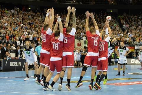Handball Mens World Championship 2019 in Germany and Denmark Group A 3 Matchday Germany Russia Steffen Fäth No 23 Germany with direct free-throw in the final minute 14 01 19 Copyright: xMichaelxHundtx xMatthiasxKochx