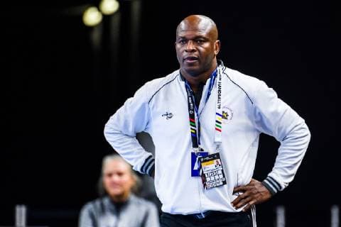 190114 Felipe Cruz head coach of Angola during the IHF World Handball Championship match between Sweden and Angola on January 14 2019 in Copenhagen Photo Ludvig Thunman BILDBYR u0081N kod LT 35578, detectedSourceLanguage  Copyright: LUDVIGxTHUNMAN BB190114LT013