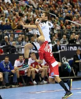 GER Germany vs. Russia 14 01 2019 Mercedes Benz Arena Berlin GER Germany vs. Russia in picture Fabian Boehm GER 38 Timur DIBIROV RUS 31 nordphotox xEngler nph00076