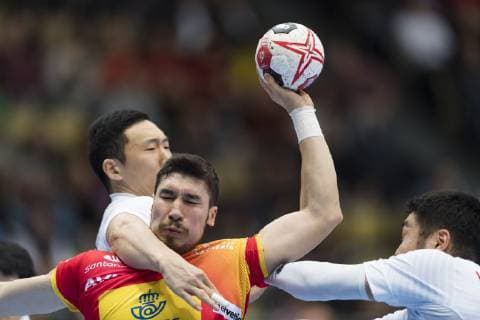 Handball WM 19 preliminary round Group B Encounter Spain Japan Olympic Hall Munich 14 01 2019 Picture Â