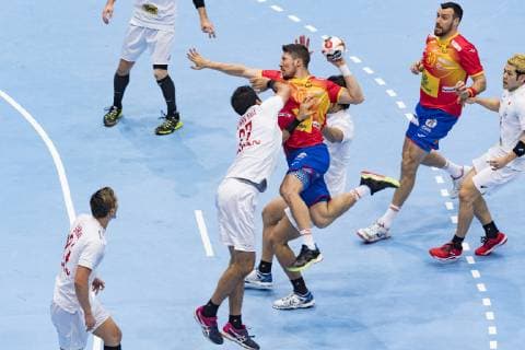 Handball WM 19 preliminary round Group B Encounter Spain Japan Olympic Hall Munich 14 01 2019 Picture s10Alex Dujshebaev Â