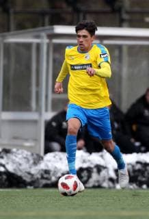 GER, 3.Liga, Testspiel, FC Carl Zeiss Jena vs Germania Halberstadt 12.01.19 , Jena, Ernst-Abbe-Sportfeld, Platz 3, GER, 3.Liga, Saison 2018 2019, Testspiel, FC Carl Zeiss Jena vs Germania Halberstadt im Bild Logan Rogerson (Jena) DFL regulations prohibit any use of photographs as image sequences and or quasi-video *** GER 3 League Test match FC Carl Zeiss Jena vs Germania Halberstadt 12 01 19 Jena Ernst Abbe Sports field 3rd place GER 3 League Season 2018 2019 Test match FC Carl Zeiss Jena vs Germania Halberstadt in picture Logan Rogerson Jena DFL regulations prohibit any use of photographs as image sequences and or quasi video