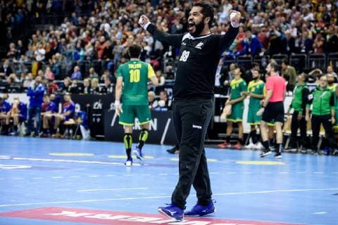 Russia vs Brazil Handball World Championship 2019 15 01 2019 Cesar Algusto Almeida BRA 89 at the match between Russia and Brazil at the Handball World Championship in Berlin on 15 01 2019 Berlin BER Germany Mercedes Benz Arena