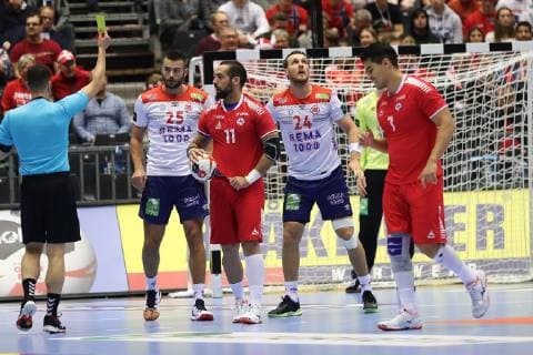 26th Mens Handball World Championship Norway vs Chile 15 01 19 Chile in attack xmmkx
