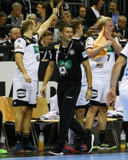 Handball Men World Championship 2019 in Germany and Denmark Group A 4 Matchday Germany France Paul Drux Nr 95 Germany Head Coach Christian Prokop Germany Patrick Wiencek Nr 7 Germany 15 01 19 Copyright: xMichaelxHundtx xMatthiasxKochx