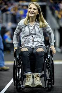 Germany vs. France Handball World Championship 2019 15 01 2019 Kristina Vogel former track cyclist at the match between Germany and France at the Handball World Championship in Berlin on 15 01 2019 Berlin BER Germany Mercedes Benz Arena