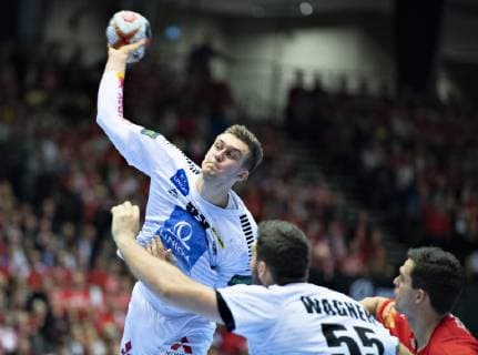 Nikola Bilyk of Austria during the men s IHF Handball World Championship Group C match between Austria and Denmark in Herning Denmark on Tuesday Jan 15 2019 Herning Jylland Denmark, detectedSourceLanguage  Copyright: HenningxBagger HenningxBaggerx COP101 spdk20190115-214630-L