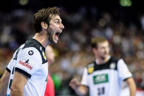 Germany vs. France Handball World Championship 2019 15 01 2019 Uwe Gensheimer GER 3 during the match between Germany and France at the Handball World Championship in Berlin on 15 01 2019 Berlin BER Germany Mercedes Benz Arena
