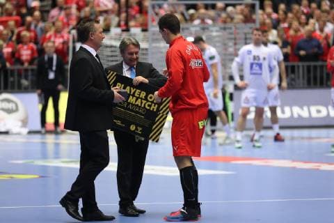26th Mens Handball World Championship Austria vs. Denmark 15 01 19 Best Player Rasmus Schmidt Lye Denmark 11 xmmkx