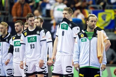 Handball Berlin 15 01 2019 World Championship 2019 Mens World Championship Group A Germany GER France FRA defeated German Patrick Wiencek Germany No 07 Silvio Heinevetter Germany TW No 12 Hendrik Pekeler Germany No 13
