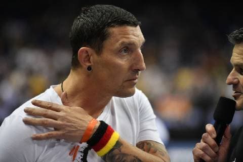 Stefan Kretzschmar TV Handball expert and former professional handball player in an interview before the game Germany France Germany France IHF Handball World Championship 2019 Hanball World Championship 2019 Men Men Men Handball men Handball Germany Germany Preliminary round Group A group A Berlin 15 1 2019
