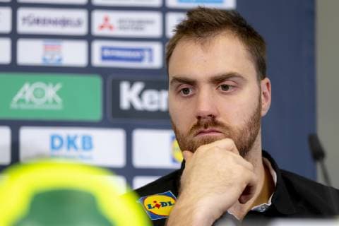 Torhueter Andreas Wolff Nr 33 Germany during the press conference Press conference of the DHB Handball IHF Handball World Championship 16 01 19 Berlin Berlin Germany Mercedes Benz Arena Copyright: xAgentur54Gradx xFelixxKoenigx