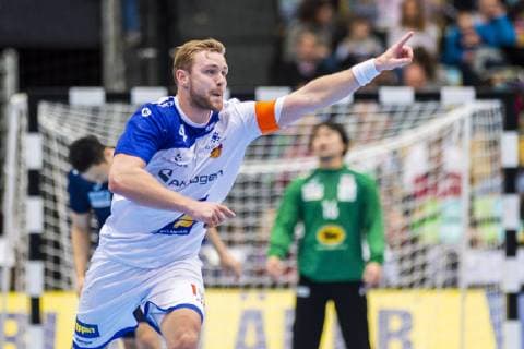 Munich Germany 16 January 2019 World Cup 2019 Men Group B Japan vs Iceland Aron Palmarsson Island Munich Olympic Hall Bavaria Germany