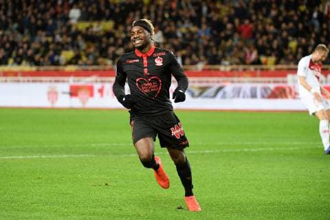 Fußball, AS Monaco - OGC Nizza 07 ALLAN SAINT MAXIMIN (NICE) - JOIE FOOTBALL : Monaco vs Nice - Ligue 1 Conforama - 16 01 2019 FEP Panoramic 