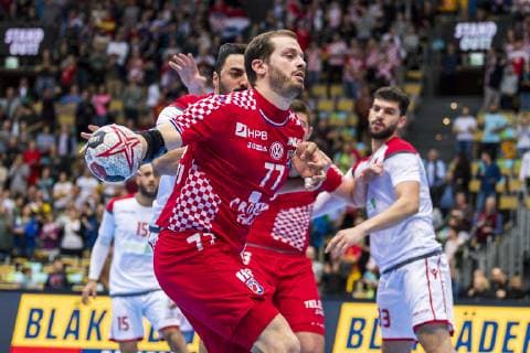Munich Germany 16 January 2019 World Cup 2019 Men Group B Croatia vs. Bahrain Damir Bicanic Croatia Munich Olympic Hall Bayern Germany