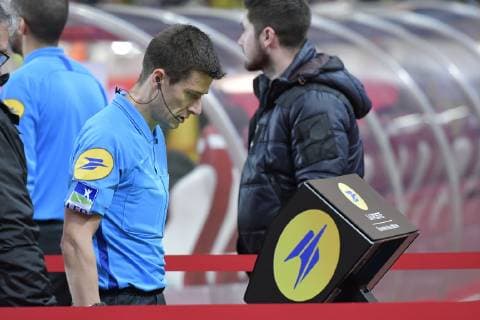 Benoit Bastien (arbitre) - VAR FOOTBALL : AS Monaco vs OGC Nice - Ligue 1 Conforama - Monaco - 16 01 2019 NorbertScanella Panoramic 
