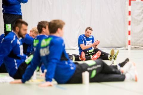 190117 Christian Berge head coach of Norway during a training session on January 17 2019 in Herning Photo Jon Olav Nesvold BILDBYR u0081N kod JE 160404,  Copyright: JONxOLAVxNESVOLD BB190117JE033